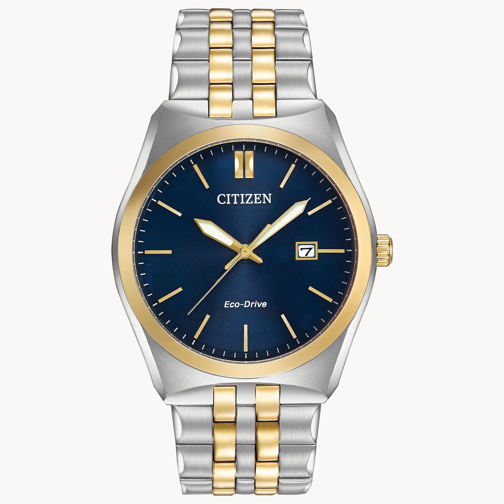 Citizen Corso Eco-Drive Blue Dial Two-tone Men's Watch BM7334-58L