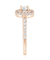 Double Princess Halo Diamond Engagement Ring - The Brothers Jewelry Co.