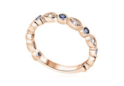 Diamond and Sapphire Infinity Fashion Ring (.50 ct. tw.) - The Brothers Jewelry Co.