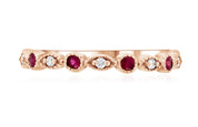Diamond and Ruby Infinity Ring (.31 ct. tw.) - The Brothers Jewelry Co.