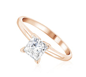 Princess Cut Diamond Solitaire Engagement Ring - The Brothers Jewelry Co.