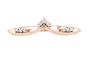 Chevron Milgrain Diamond Ring - The Brothers Jewelry Co.