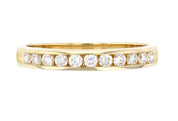 Channel Set Round Diamond Wedding Ring - The Brothers Jewelry Co.