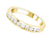 Channel Set Round Diamond Wedding Ring - The Brothers Jewelry Co.