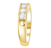 Channel Set Round Diamond Wedding Ring - The Brothers Jewelry Co.