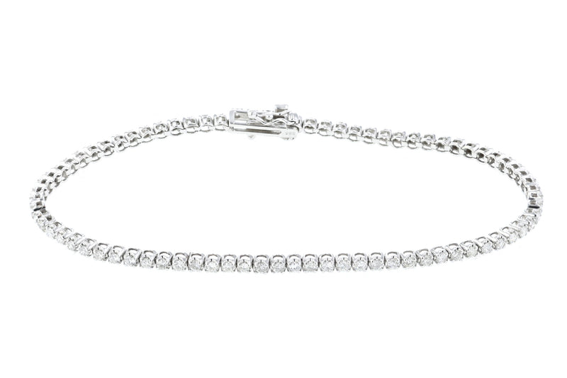 Petite Diamond Tennis Bracelet 14K Gold – Iris + Mill