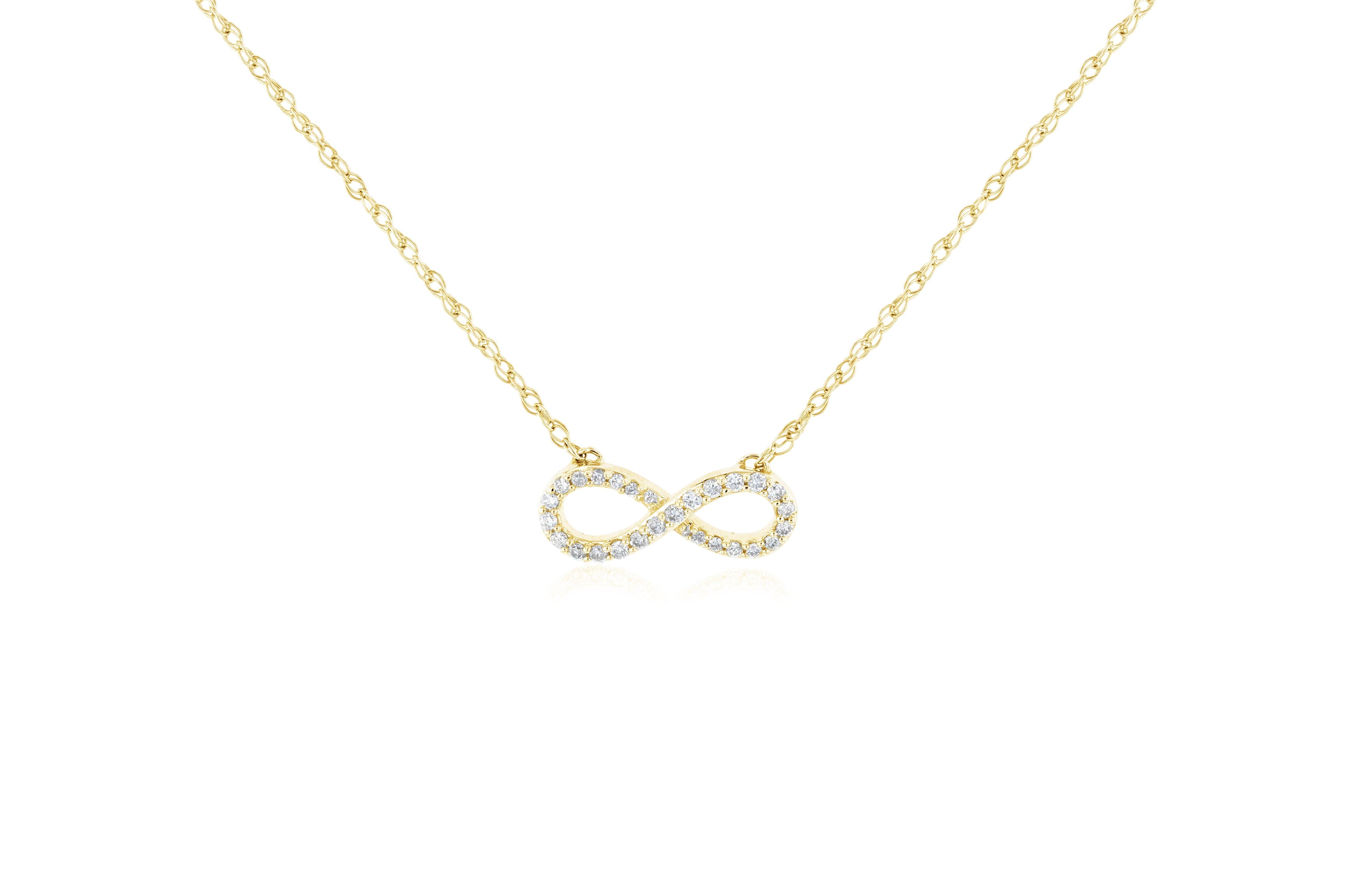 Diamond Infinity Pendant Necklace - The Brothers Jewelry Co.