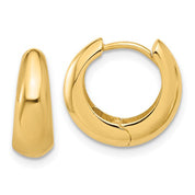 Jumbo Dome Huggie Earrings in 14k Yellow Gold