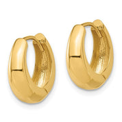 Jumbo Dome Huggie Earrings in 14k Yellow Gold