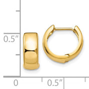 Huggie Earrings in 14k Yellow Gold (5x12mm)