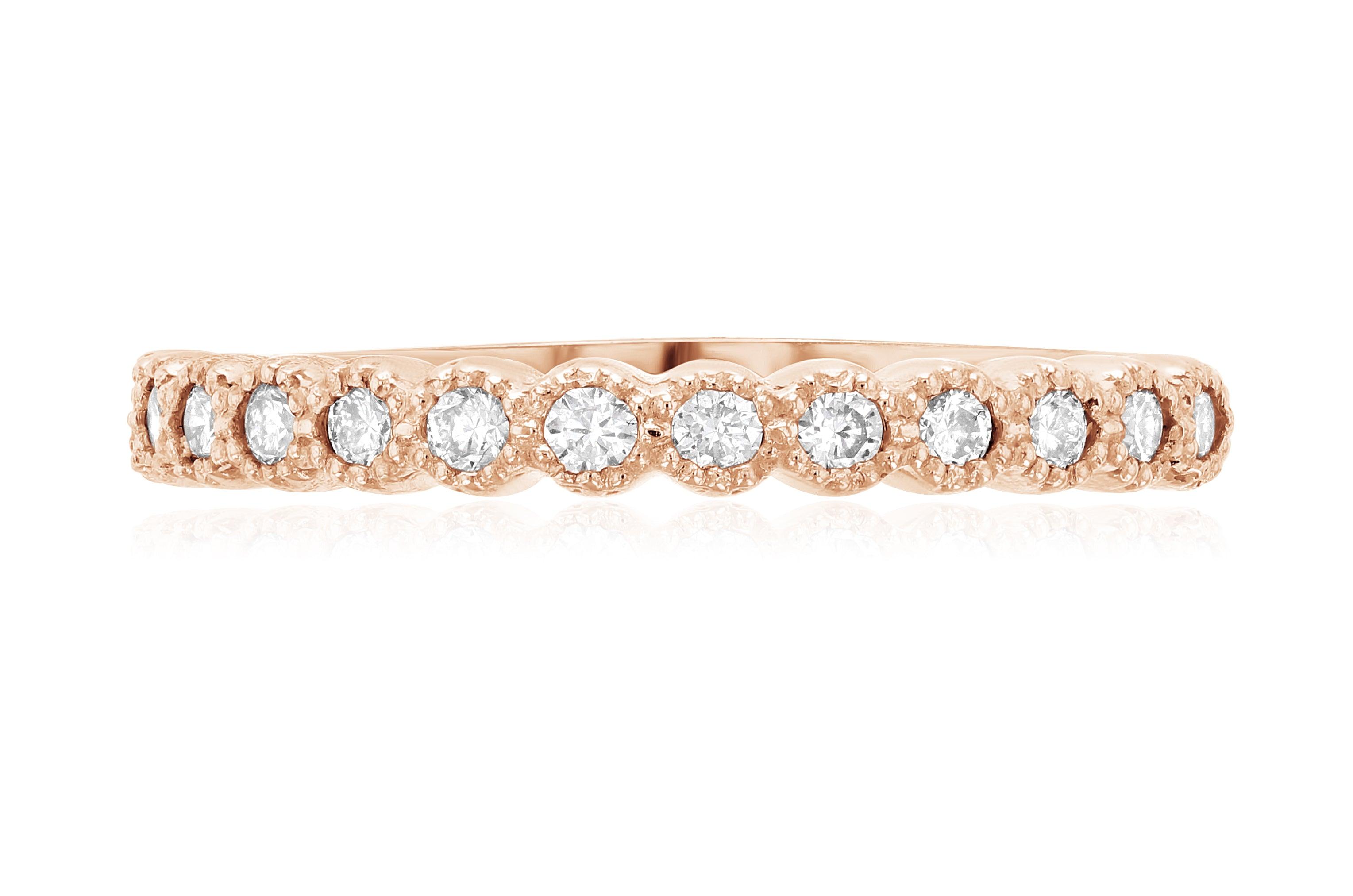 Petite Diamond Wedding Ring (.27 ct. tw.) - The Brothers Jewelry Co.