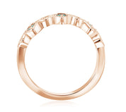 Diamond and Emerald Infinity Ring in 14k Rose Gold (0.75 ct. tw.) - Iris + Mill