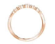 Diamond Crown Chevron Ring in 14k Rose Gold (0.34 ct. tw.) - Iris + Mill