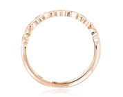 Diamond Infinity Chevron Ring in 14k Rose Gold (0.14 ct. tw.) - Iris + Mill