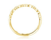 Diamond Infinity Chevron Ring in 14k Yellow Gold (0.14 ct. tw.) - Iris + Mill