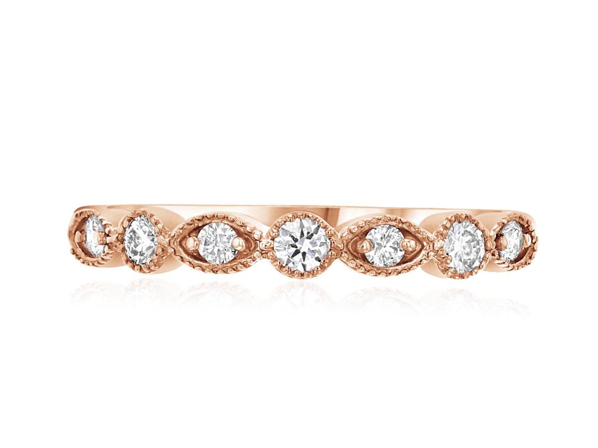 Diamond Infinity Stackable Fashion Ring in 14k Rose Gold (0.25 ct. tw.) - Iris + Mill