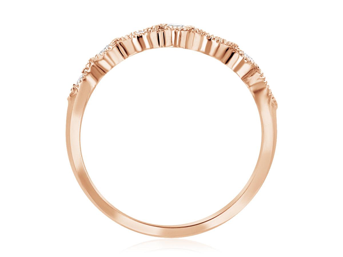 Diamond Infinity Stackable Fashion Ring in 14k Rose Gold (0.25 ct. tw.) - Iris + Mill