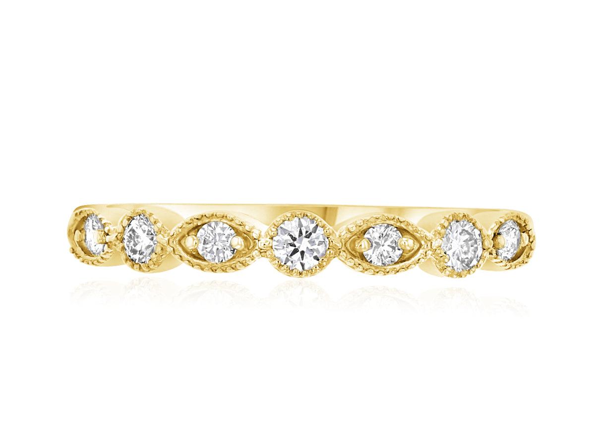 Diamond Infinity Stackable Fashion Ring in 14k Yellow Gold (0.25 ct. tw.) - Iris + Mill