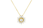 Diamond Pavè Star Pendant Necklace in 14k Yellow Gold - Iris + Mill