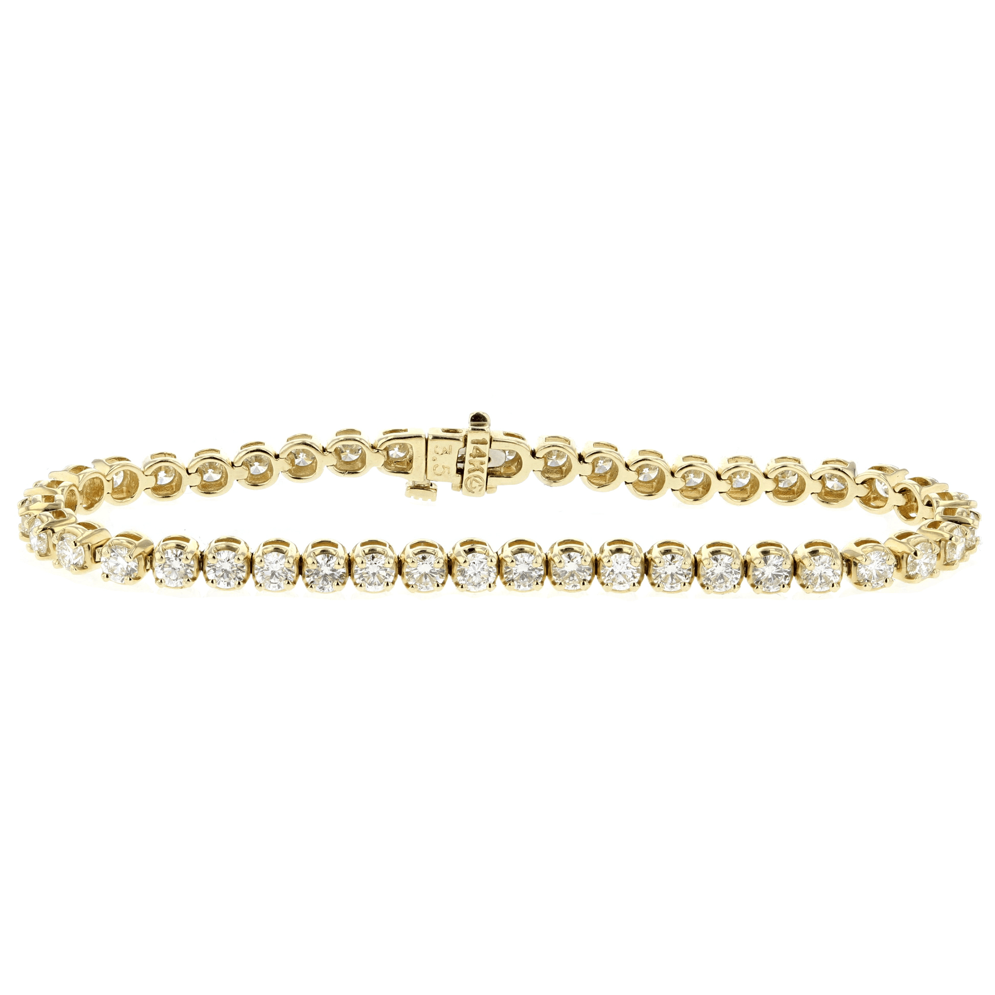 Diamond Tennis Bracelet in 14k Yellow Gold - Iris + Mill