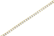 Diamond Tennis Bracelet with Hidden Clasp in 14k Yellow Gold - Iris + Mill