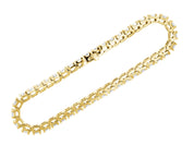 Diamond Tennis Bracelet with Hidden Clasp in 14k Yellow Gold - Iris + Mill