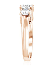 Diamond Three-Stone Engagement Ring in 14k Rose Gold (1.50 ct. tw.) - Iris + Mill