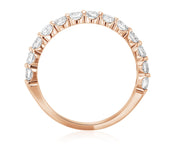 Floating Diamond Wedding Ring in 14k Rose Gold (1.08 ct. tw.) - Iris + Mill