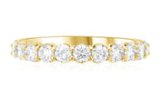 Floating Diamond Wedding Ring in 14k Yellow Gold (1.08 ct. tw.) - Iris + Mill