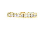 French Pavè Set Round Diamond Wedding Ring in 14k Yellow Gold (0.50 ct. tw.) - Iris + Mill