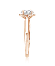 Halo Oval Diamond Engagement Ring in 14k Rose Gold (7/8 ct. tw.) - Iris + Mill