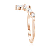 Marquise Diamond Chevron Ring in 14k Rose Gold (0.40 ct. tw.) - Iris + Mill