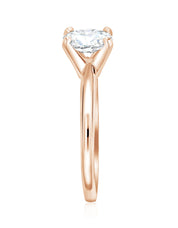 Oval Cut Diamond Solitaire Engagement Ring in 14k Rose Gold - Iris + Mill