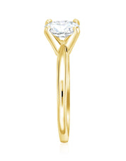 Oval Cut Diamond Solitaire Engagement Ring in 14k Yellow Gold - Iris + Mill