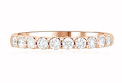 Petite Floating Diamond Wedding Ring in 14k Rose Gold (0.55 ct. tw.) - Iris + Mill