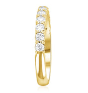 Petite Floating Diamond Wedding Ring in 14k Yellow Gold (0.55 ct. tw.) - Iris + Mill