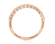 Petite Milgrain Halo Diamond Wedding Ring in 14k Rose Gold (0.27 ct. tw.) - Iris + Mill