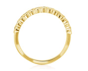 Petite Milgrain Halo Diamond Wedding Ring in 14k Yellow Gold (0.27 ct. tw.) - Iris + Mill