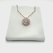 Diamond Pavè Star Pendant Necklace in 14k Rose Gold