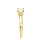 Princess Cut Diamond Solitaire Engagement Ring in 14k Yellow Gold - Iris + Mill