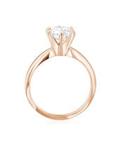 Six-Prong Round Diamond Solitaire Engagement Ring in 14k Rose Gold - Iris + Mill