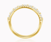 Three-Row Diamond Ring in 14k Yellow Gold (1.10 ct. tw.) - Iris + Mill