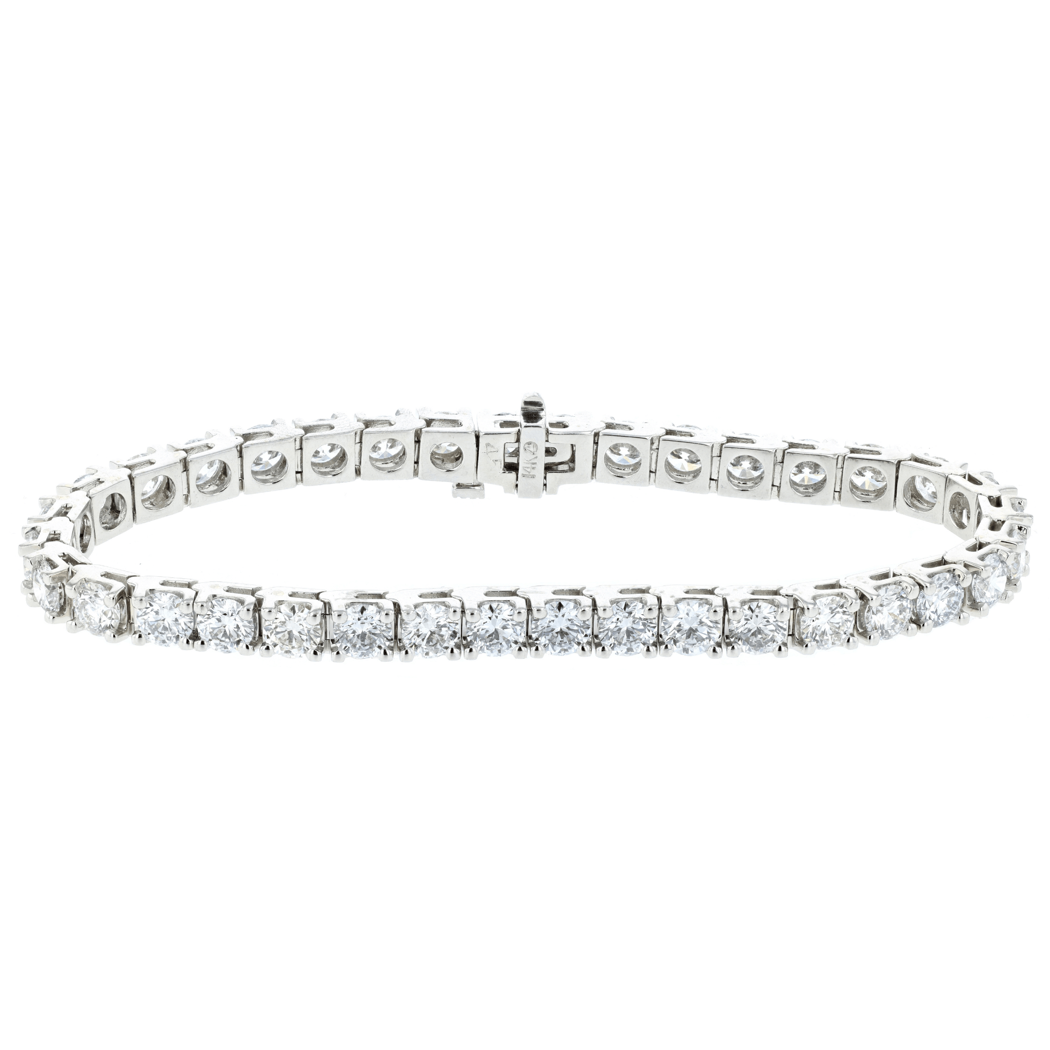 Diamond Tennis Bracelet with Hidden Clasp - The Brothers Jewelry Co.